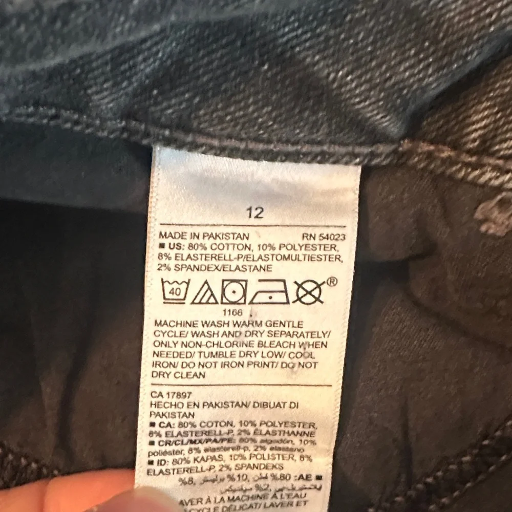 Old Navy Rockstar Extra High Rise Jeans - Dark Gray size 12 - Picture 3 of 10